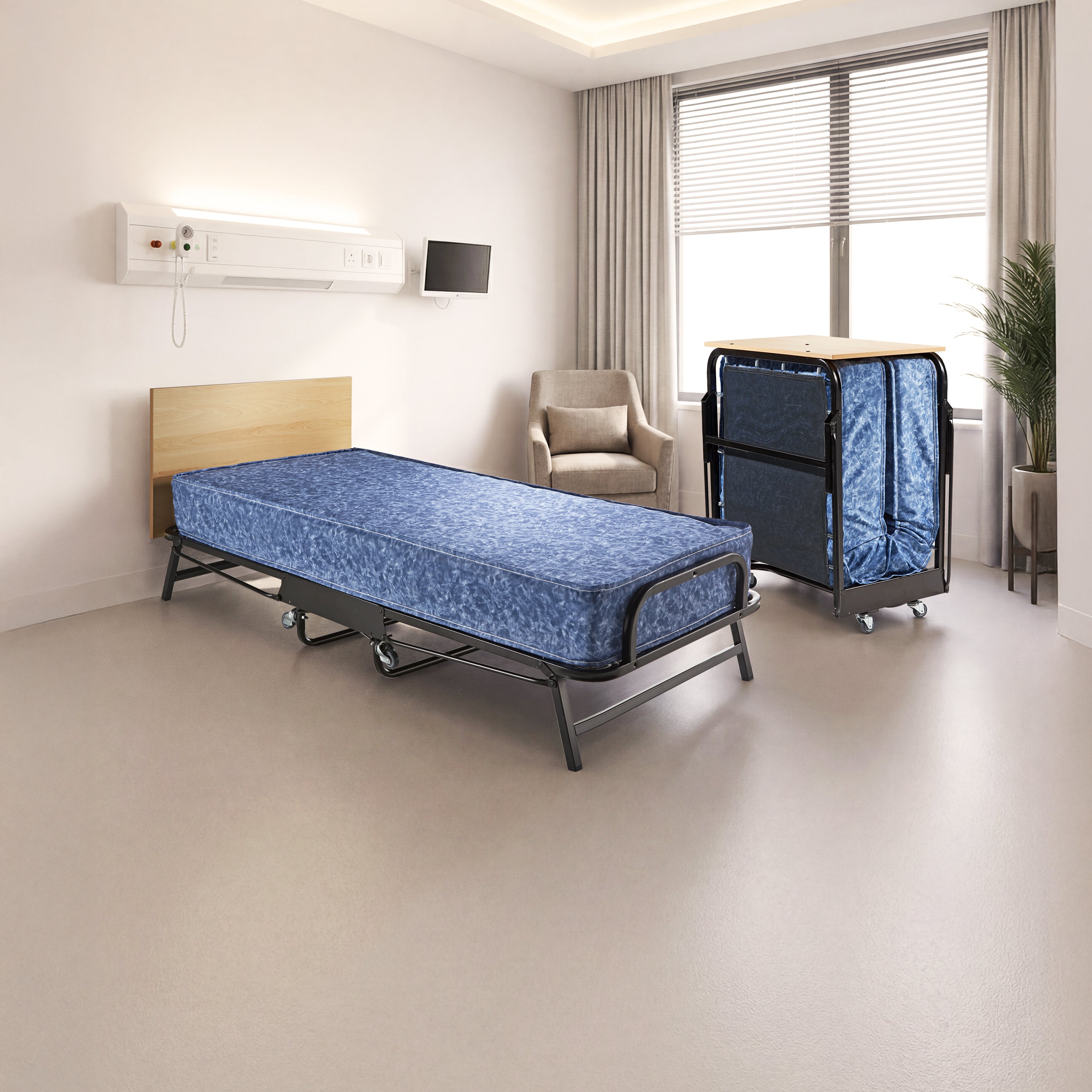 Jay-Be Crown Windermere Folding Bed with Waterproof Deep Sprung Mattre
