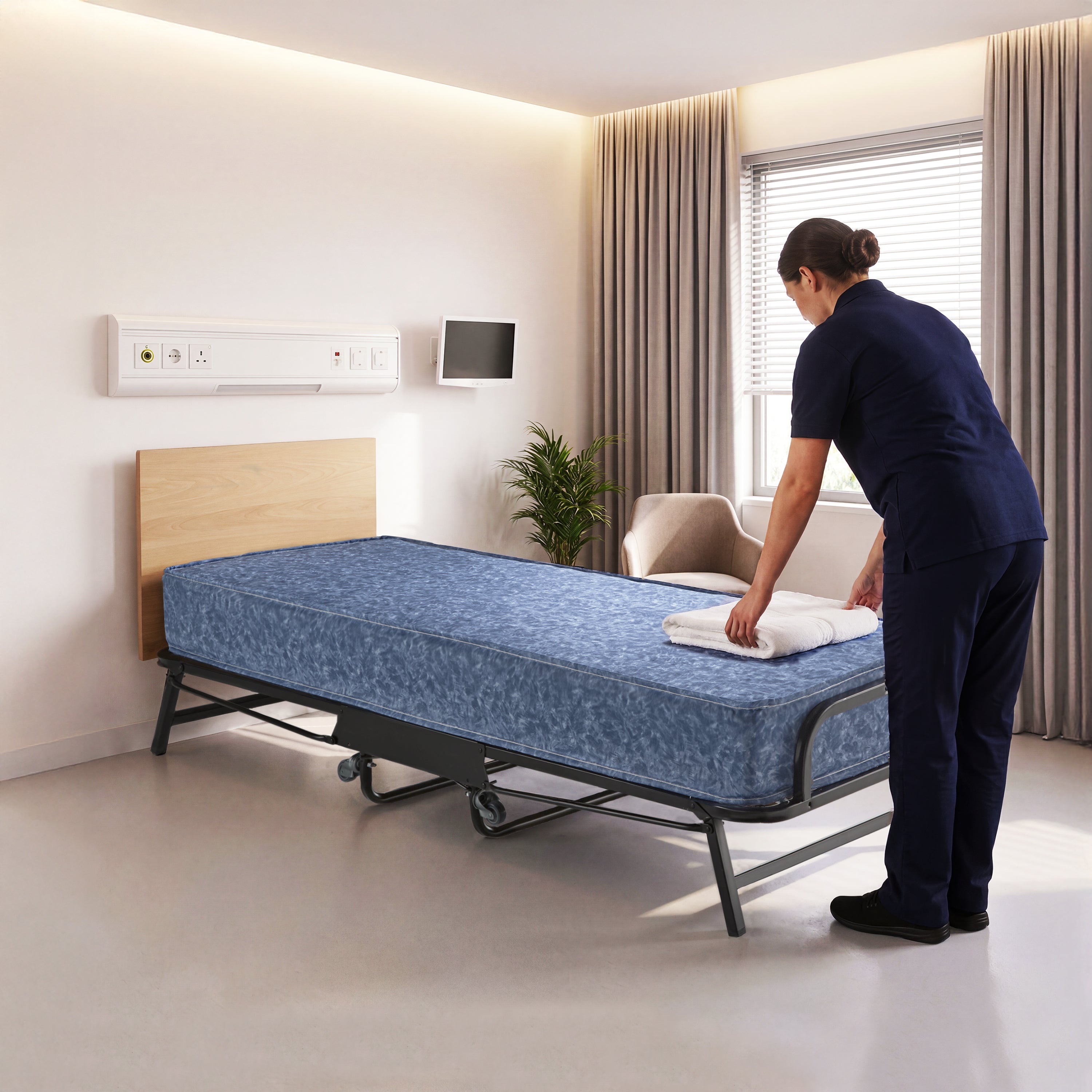 Jay-Be Crown Windermere Folding Bed with Waterproof Deep Sprung Mattre