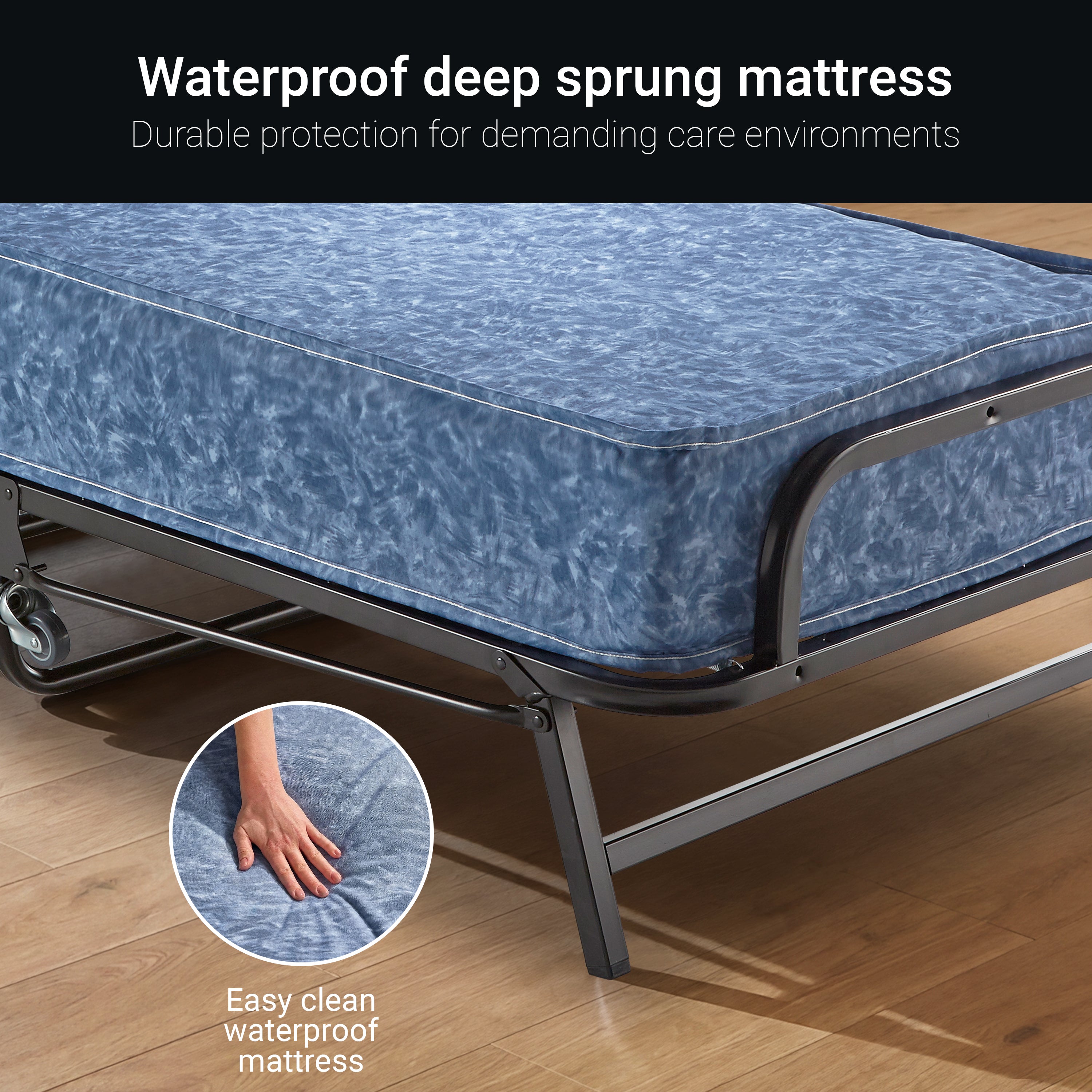 Jay-Be Crown Windermere Folding Bed with Waterproof Deep Sprung Mattre