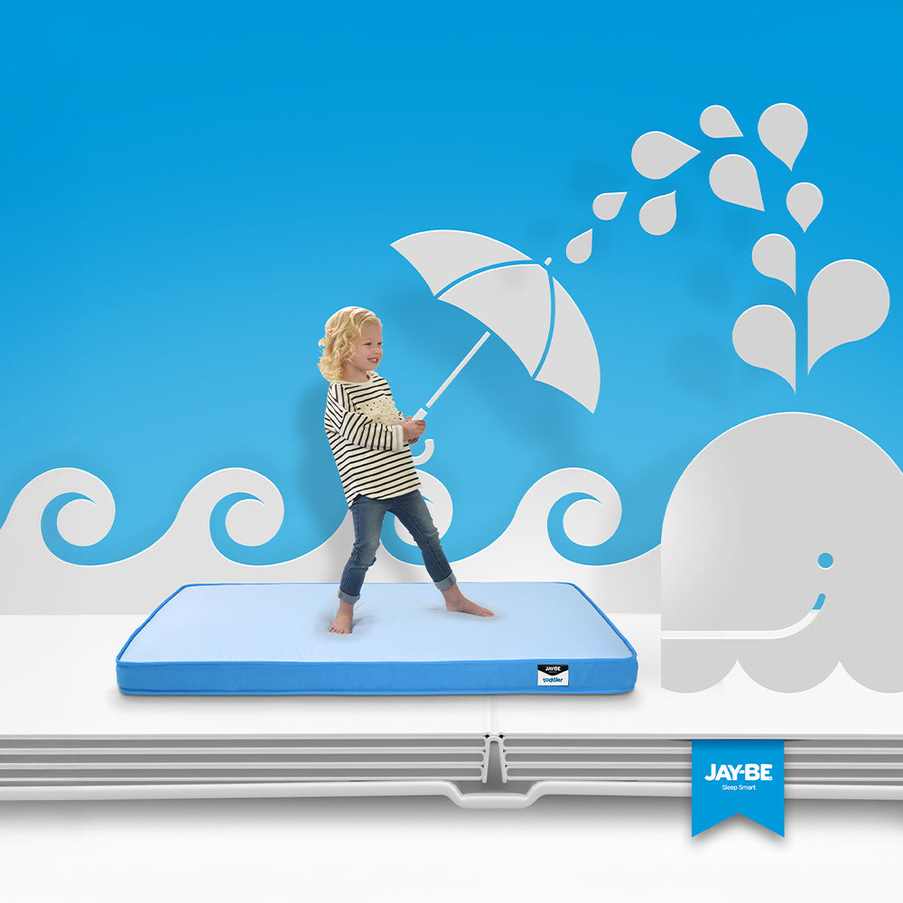 Jay-Be Toddler Waterproof Anti‑Microbial Foam Free Sprung Mattress