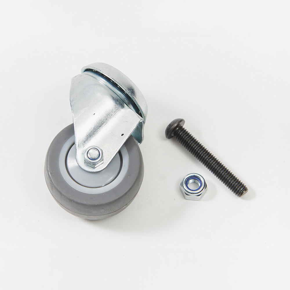 Heavy duty 360° castor with fittings