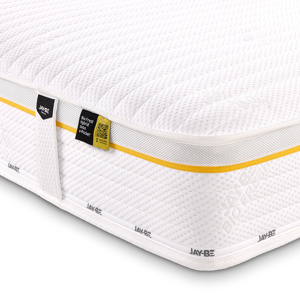 Jay-Be Bio Fresh Hybrid 2000 Pocket Sprung Sustainably Made Mattress