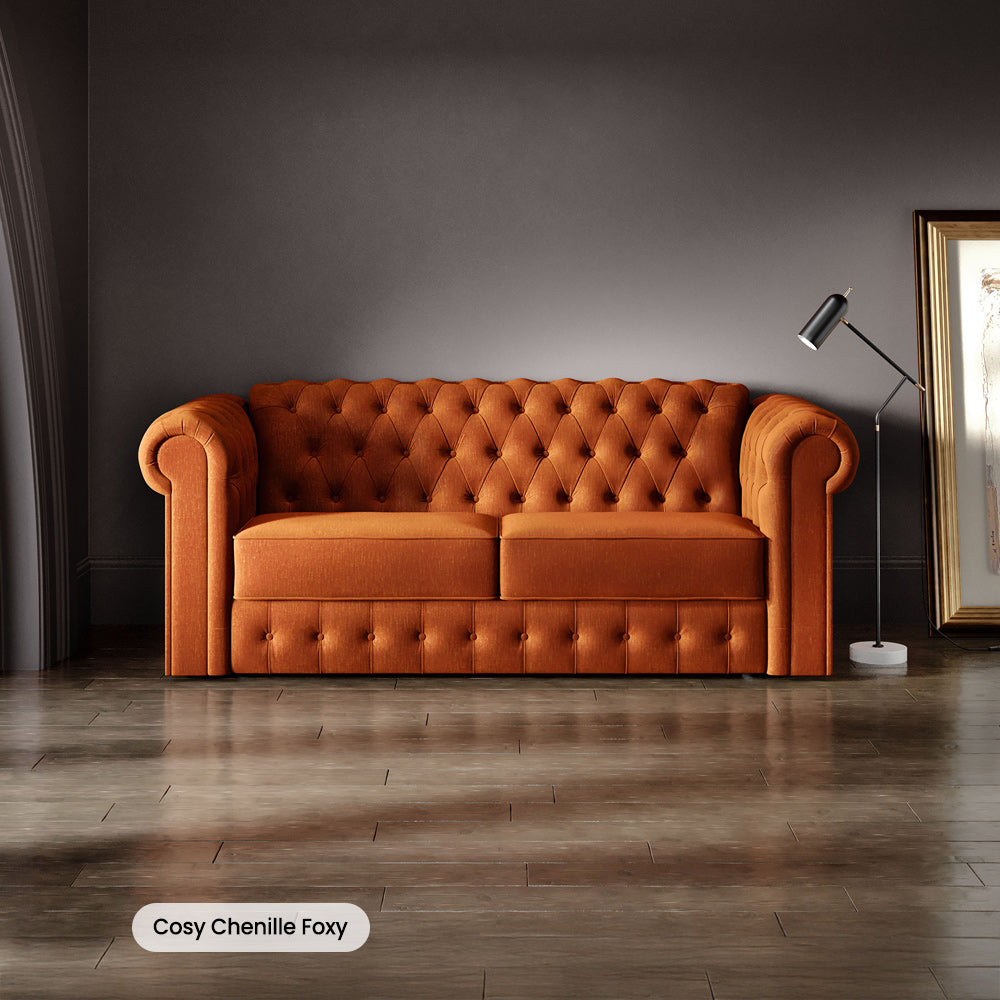 Jay-Be Chesterfield Three Seater with Deep e-Sprung™ Mattress