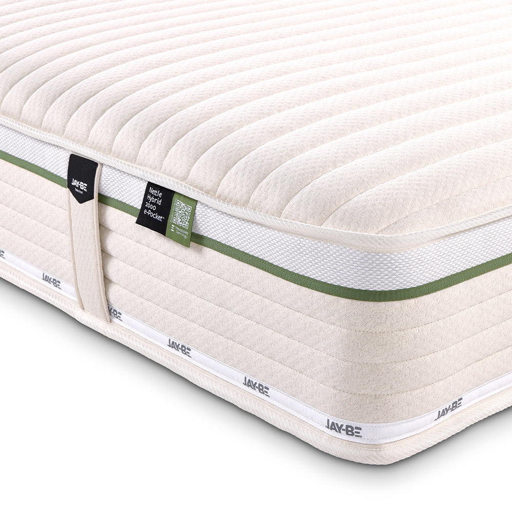 Jay-Be Natural All‑Seasons Hybrid 2000 Pocket Sprung Sustainably Made Mattress