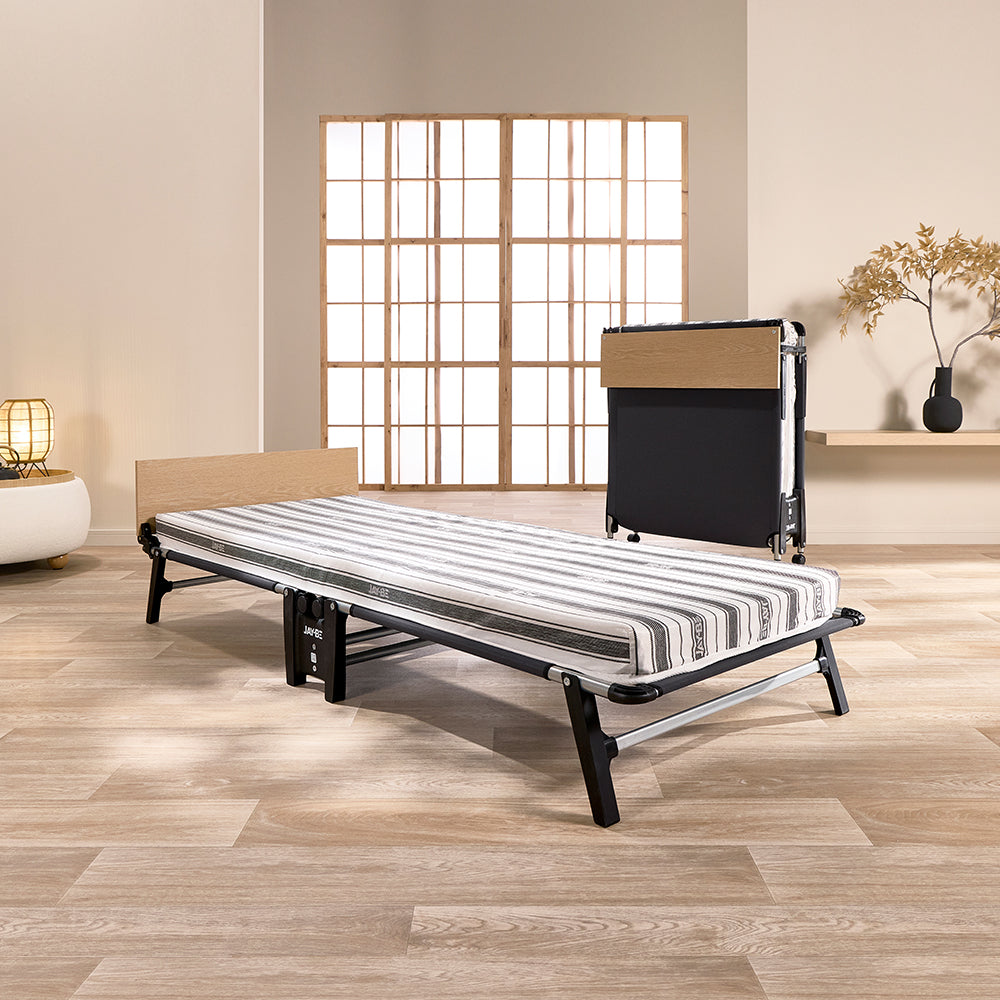 Jay-Be QE80 Quick Folding Bed with Comfort Stripe Mattress
